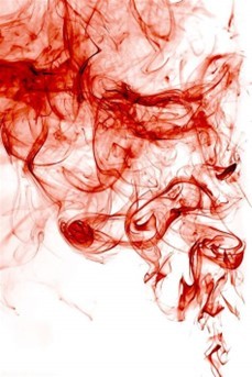 Blood dissolving in water